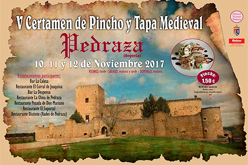 V Certamen Pincho y Tapa Medieval en Pedraza (Noviembre 2017)